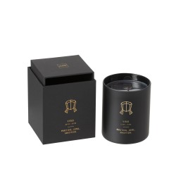 Vela perfumada signo virgo 50H en tarro de vidrio negro 8x8x9.5 cm