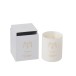 Vela perfumada signo Capricornio 50H en tarro de vidrio blanco 8x8x9.5 cm
