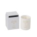 Vela perfumada signo de Aries 50H en tarro de vidrio blanco 8x8x9.5 cm