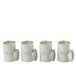 Set de 4 Velas perfumadas de Parafina blanco 7.5x7.5x11.5 cm