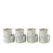 Set de 4 Bougies parfumées en Paraffine blanc 7.5x7.5x11.5 cm Set de 4 Bougies parfumées en Paraffine blanc 7.5x7.5x11.5 cm