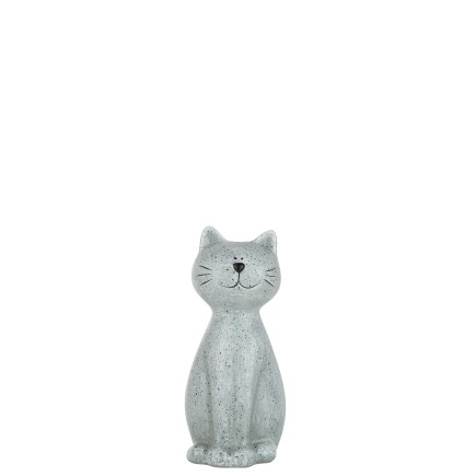 CHAT RESINE GRIS MEDIUM