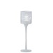 Photophore en verre blanc 7x7x25 cm Photophore en verre blanc 7x7x25 cm