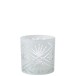 Photophore en verre blanc 15x15x15 cm