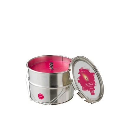 Vela exterior 50h de Parafina Fucsia 19x19x14cm
