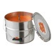 Vela exterior en tarro de pintura de parafina naranja 135H