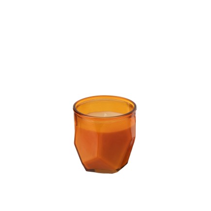 BOUGIE ORIGAMI VERRE ORANGE