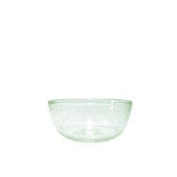 Plat en verre vert menthe 15x15x6 cm