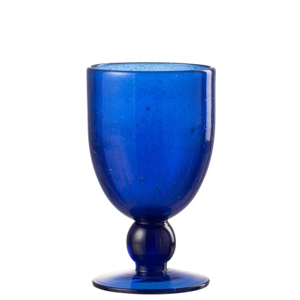 Verre à vin bleu foncé H15cm