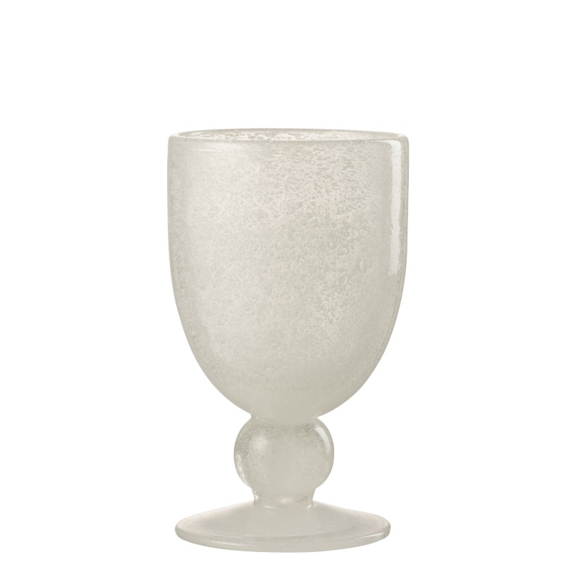 Verre à vin en verre blanc H15cm