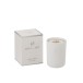 Vela perfumada de 50 horas en tarro de vidrio blanco de 9x9x11 cm