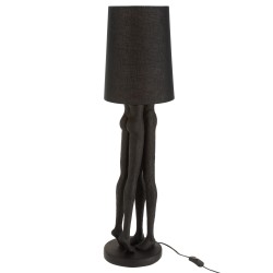 Lampe en résine noir 21x21x89.5 cm