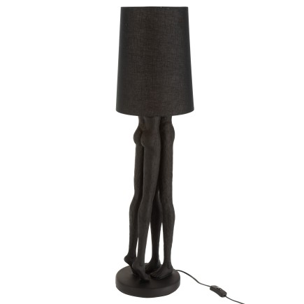 Lampe en résine noir 21x21x89.5 cm