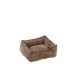 PANIER POUR CHAT / CHIEN VELOURS COTELE MARRON SMALL