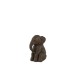 Statuette éléphant en résine marron 17.5x16.5x23 cm Statuette éléphant en résine marron 17.5x16.5x23 cm