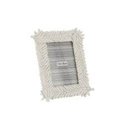 CADRE PHOTO PLUME RESINE BLANC LARGE