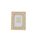 CADRE PHOTO IBIZA RESINE BLANC/NATUREL SMALL