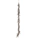 Guirlande décorative en plumes argent 30x30x145 cm