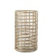 Portavelas de vidrio natural 15x15x25 cm Portavelas de vidrio natural 15x15x25 cm
