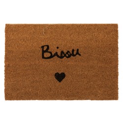 Paillasson Bisou Coco Naturel/Noir