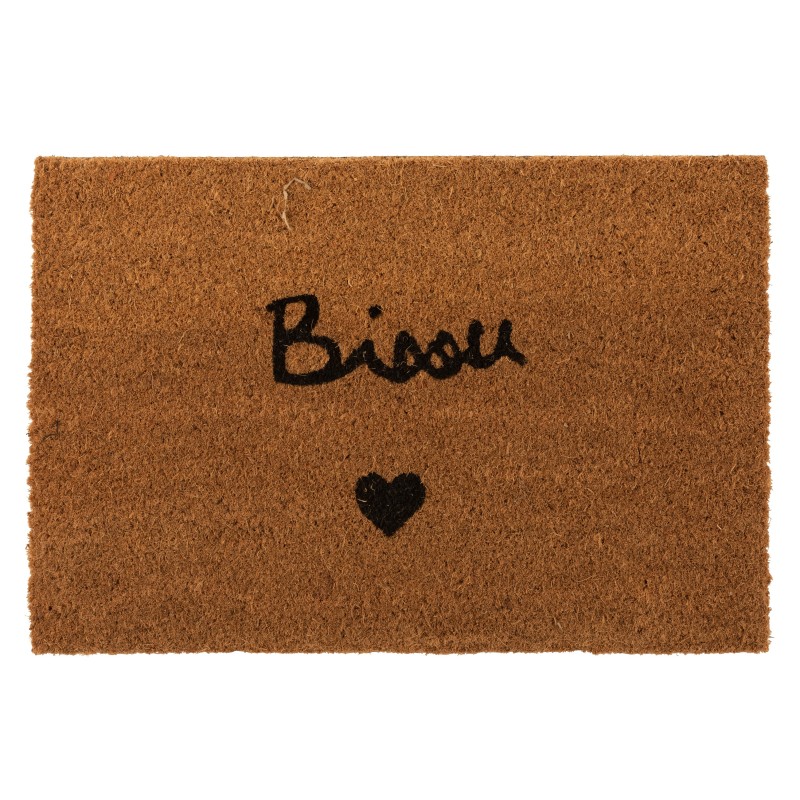 Paillasson Bisou Coco Naturel/Noir