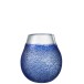 Photophore en verre bleu 21x21x25 cm Photophore en verre bleu 21x21x25 cm