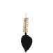 Suspension en textile noir 23.5x7x2.5 cm