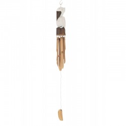 Campana de pelícano de madera marrón 12x10x80 cm