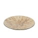 Plato redondo de cerámica beige de 45x45x6.5 cm