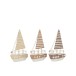 Set de 3 bateaux à voiles en bois marron 16x6x25.5 cm Set de 3 bateaux à voiles en bois marron 16x6x25.5 cm