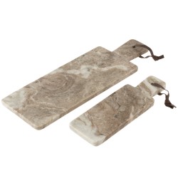 TABLA RECTANGULAR MARMOL GRIS/BEIS LARGE