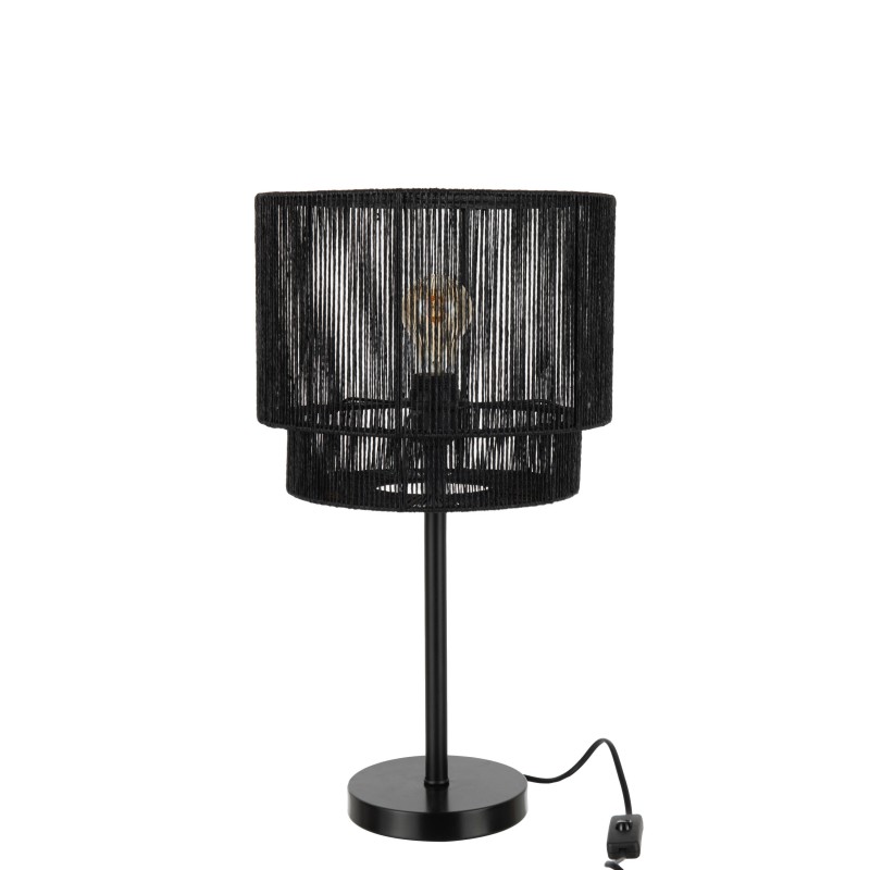 Lampe de table en métal noir 29.5x29.5x52.5 cm Lampe de table en métal noir 29.5x29.5x52.5 cm