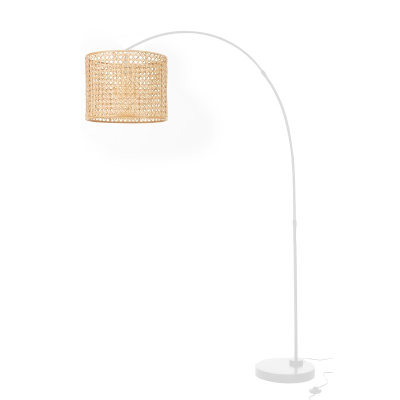 LAMPE ROMA BAMBOU MET NAT/BLA