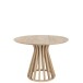 Mesa de madera natural 110x110x82.5cm