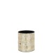 Vaso da fiori in legno beige 14x14x15cm Vaso da fiori in legno beige 14x14x15cm