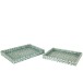 Set de 2 plateaux en bois Azur 45.5x35x5 cm