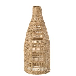 Suspension en forme de bouteille en roseau naturel 20x20x50cm