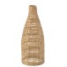 Suspension en forme de bouteille en roseau naturel 20x20x50cm