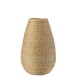 Jarrón grande de madera natural 25x25x46 cm Jarrón grande de madera natural 25x25x46 cm