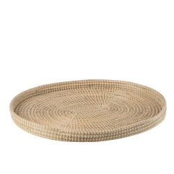 Dessous de plat en grand zostère tressé naturel L72cm