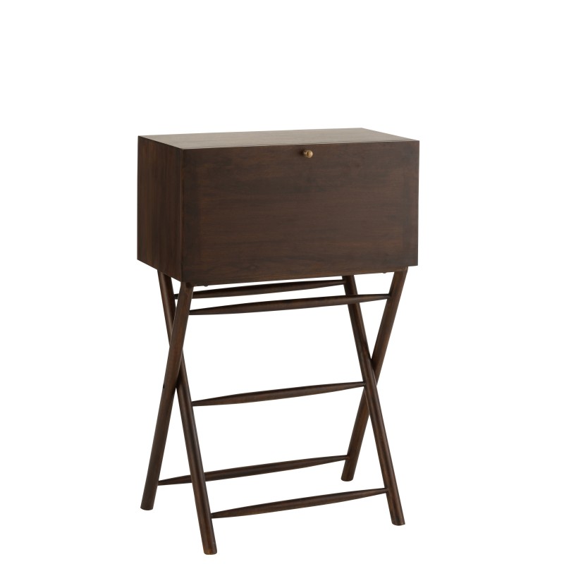 Secretaria de madera de mango en color marrón 70x35x108 cm