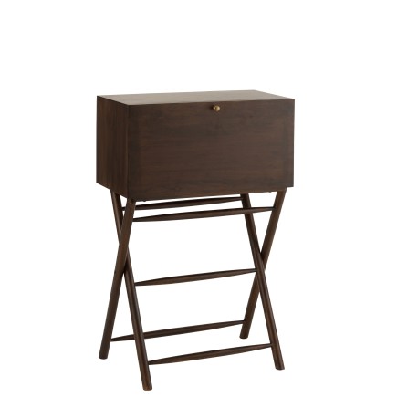 Secretaria de madera de mango en color marrón 70x35x108 cm