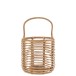 Lanterne rotin en bois naturel 30x30x51 cm