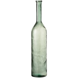 Botella de vidrio verde de 21x21x101 cm