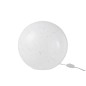 Lampe boule à poser en verre blanc 28x28x28 cm