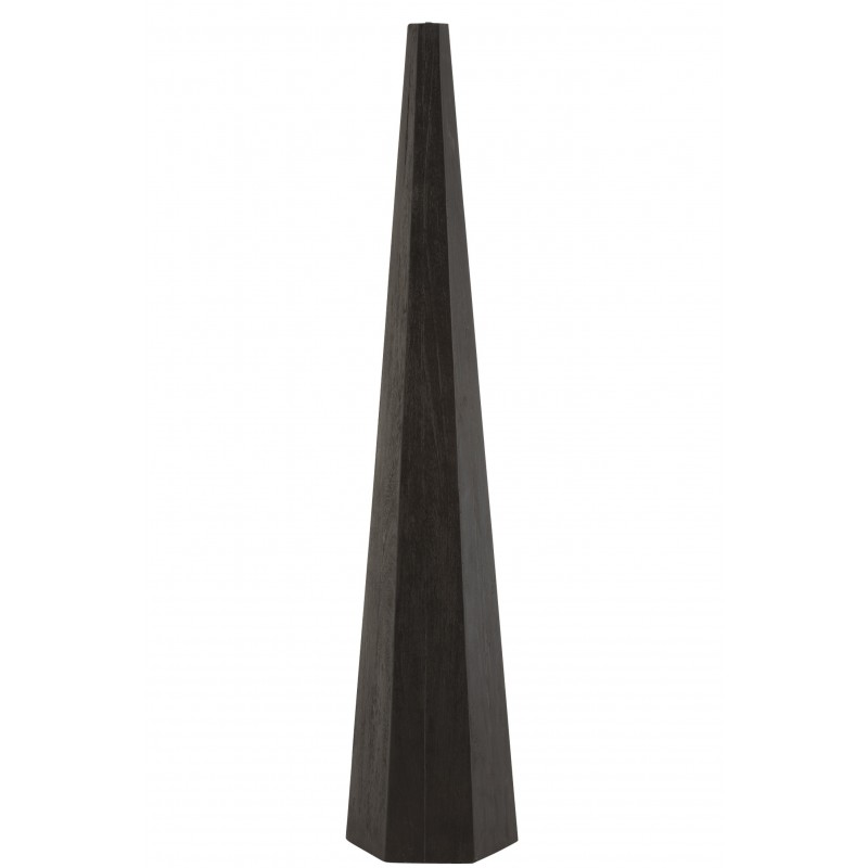 Lámpara de pie octogonal de madera de 30x30x141 cm