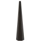 Pied de lampe octogonale en bois noir 30x30x141 cm