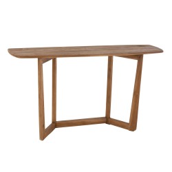 Console en bois exotique en bois marron 140x40x79 cm