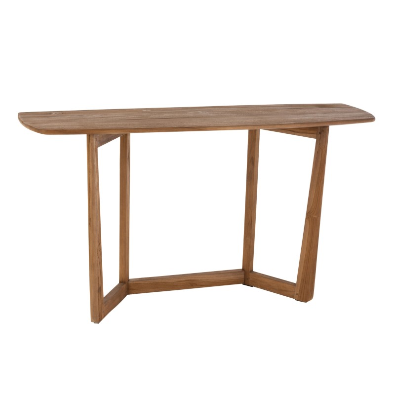 Console en bois exotique en bois marron 140x40x79 cm