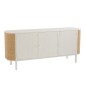 Buffet 3 portes gamme milo en bois blanc 180x46x80 cm